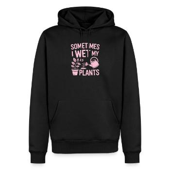 Zimmerpflanzen Sprüche Lustiges Blumen Geschenk - Männer Premium Bio Hoodie - Schwarz - Vorne - Nico (187cm)