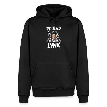 Lynx Dictions Lynx Drôle de cadeau de lynx - Sweat à capuche Premium bio Homme - noir - Devant - Nico (187cm)