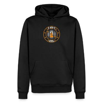 Fille kayakiste Fille kayakiste - Sweat à capuche Premium bio Homme - noir - Devant - Nico (187cm)