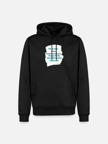 Kleines Ich Große Klappe - Männer Premium Bio Hoodie - Schwarz