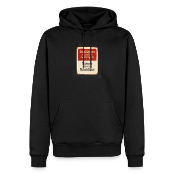 Intelligente suchen Lösungen Dumme Schuldige - Männer Premium Bio Hoodie - Schwarz - Vorne - Nico (187cm)