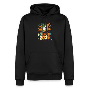 Schulanfang 2026 Einschulung Junge Mädchen Kita - Männer Premium Bio Hoodie - Schwarz - Vorne - Nico (187cm)