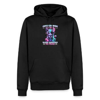 Pastel Goth Soft Goth Gaming Gamer - Men’s Premium Organic Hoodie - black - Front - Nico (187cm)