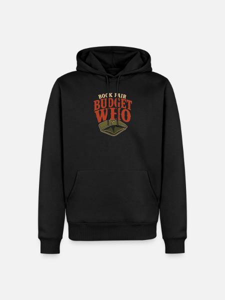 Buchmesse-geschenk Für Finanziell Geschädigte - Männer Premium Bio Hoodie - Schwarz