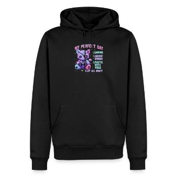 Pastel Goth Soft Goth Gaming Gamer - Men’s Premium Organic Hoodie - black - Front - Nico (187cm)