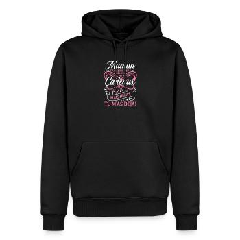 Humour Maman Meilleur Cadeau Tu M'as Déjà - Sweat à capuche Premium bio Homme - noir - Devant - Nico (187cm)