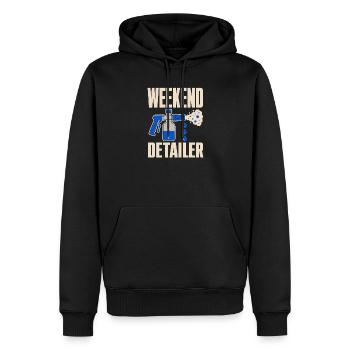 Garage Detailer Auto Detaillierung Auto Detailer - Männer Premium Bio Hoodie - Schwarz - Vorne - Nico (187cm)