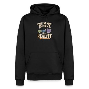 Klangbad Klangheilung Klangschale Geschenk - Männer Premium Bio Hoodie - Schwarz - Vorne - Nico (187cm)