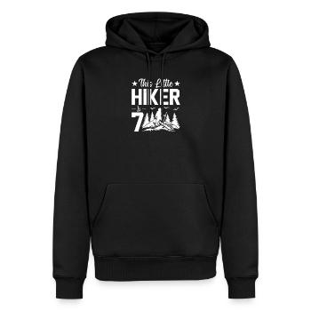 Hiking Kids 7th Birthday Outdoor Hiking Kids - Männer Premium Bio Hoodie - Schwarz - Vorne - Nico (187cm)