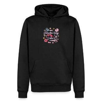 Sœurs du scrapbooking - Sweat à capuche Premium bio Homme - noir - Devant - Nico (187cm)