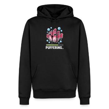 Kugelfische Sprüche Lustiges Kugelfische Geschenk  - Männer Premium Bio Hoodie - Schwarz - Vorne - Nico (187cm)