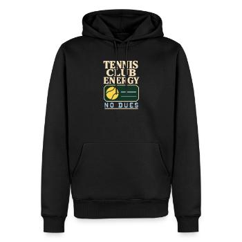 Tennisclub Tenniscore Keine Mitgliedschaft, Nur - Männer Premium Bio Hoodie - Schwarz - Vorne - Nico (187cm)
