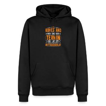  Ruhestand Mein Einziger Termin Ist Jetzt - Männer Premium Bio Hoodie - Schwarz - Vorne - Nico (187cm)