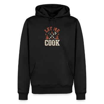 Laisse-moi cuisiner, cuisiner, griller, griller, Maître Chef, - Sweat à capuche Premium bio Homme - noir - Devant - Nico (187cm)