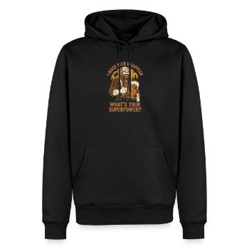 Ich Lasse Bier Verschwinden Craft Beer - Männer Premium Bio Hoodie - Schwarz - Vorne - Nico (187cm)