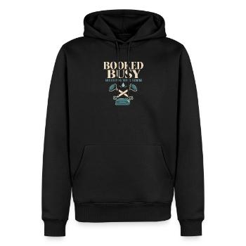 Lymphsystem Lymphdrainage Wellness Geschenk - Männer Premium Bio Hoodie - Schwarz - Vorne - Nico (187cm)