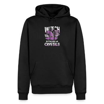  Witch Better Have My Crystals Hexe Kristalle - Männer Premium Bio Hoodie - Schwarz - Vorne - Nico (187cm)