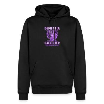 Chemise de persévérance fille démence - Sweat à capuche Premium bio Homme - noir - Devant - Nico (187cm)