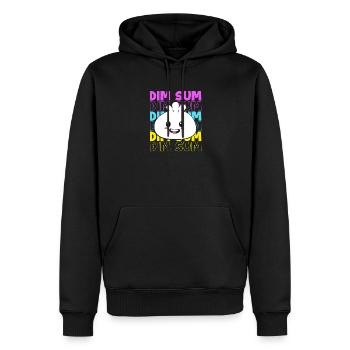 Dim Sum - Männer Premium Bio Hoodie - Schwarz - Vorne - Nico (187cm)