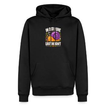  In Der Ruhe Liegt Die Kraft Schnecke Entspannung - Männer Premium Bio Hoodie - Schwarz - Vorne - Nico (187cm)