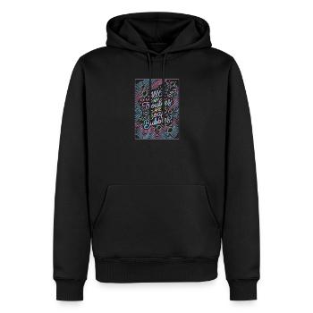 All My Troubles Are Soap Bubbles - Männer Premium Bio Hoodie - Schwarz - Vorne - Nico (187cm)