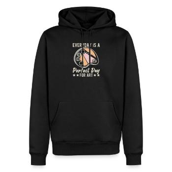 Artist Painter Graphic Perfect Day For Art Gifts - Men’s Premium Organic Hoodie - black - Front - Nico (187cm)