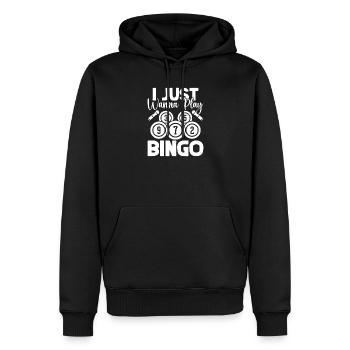 Bingo Player I Just Wanna Play Bingo - Männer Premium Bio Hoodie - Schwarz - Vorne - Nico (187cm)