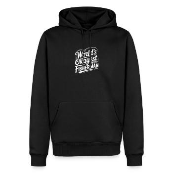 Der beste Fischer der Welt - Männer Premium Bio Hoodie - Schwarz - Vorne - Nico (187cm)