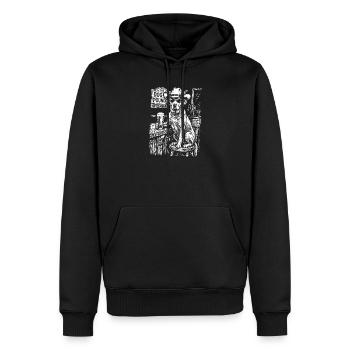 Cowboy Dog Beer Funny Labrador - Men’s Premium Organic Hoodie - black - Front - Nico (187cm)