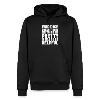 Forensic Analyst Evidence Doesn ́t Be Pretty Squad - Men’s Premium Organic Hoodie - black - Front - Nico (187cm)