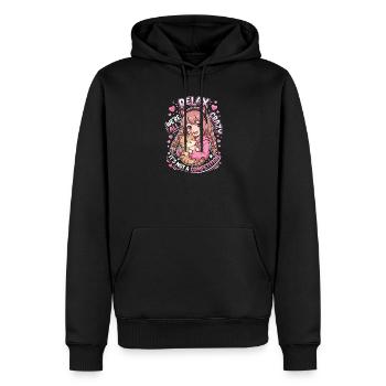 Relax We're All Crazy Competition - Men’s Premium Organic Hoodie - black - Front - Nico (187cm)