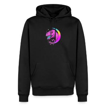 Pastel Gothic - Men’s Premium Organic Hoodie - black - Front - Nico (187cm)