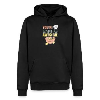 Cake Baking Pastry Chef Cake Baker - Men’s Premium Organic Hoodie - black - Front - Nico (187cm)