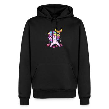 Pastell Gothic - Männer Premium Bio Hoodie - Schwarz - Vorne - Nico (187cm)