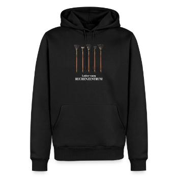 Rechenzentrum Gärtner Baumschule Hobbygärtner - Männer Premium Bio Hoodie - Schwarz - Vorne - Nico (187cm)