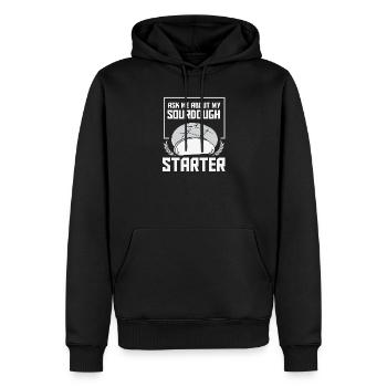 Brot Bäcker Bäckerei Brötchen Backen - Männer Premium Bio Hoodie - Schwarz - Vorne - Nico (187cm)