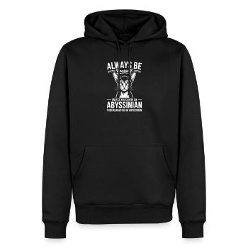 Abessinierkatze Sprüche Abessinierkatze Geschenk - Männer Premium Bio Hoodie - Schwarz - Vorne - Nico (187cm)