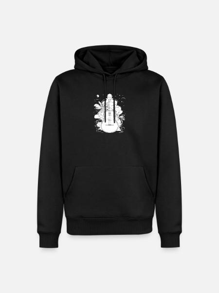 Hawaii Musik - Männer Premium Bio Hoodie - Schwarz