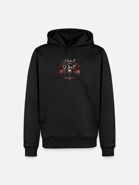 Süße Puppe Dunkle Romantik - Männer Premium Bio Hoodie - Schwarz