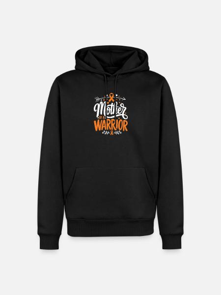 Mutter eines Kriegers – Leukämie-Bewusstsein - Männer Premium Bio Hoodie - Schwarz
