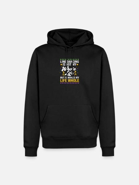 Linedance - Männer Premium Bio Hoodie - Schwarz