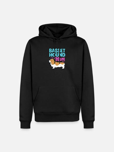 Basset Hound - Männer Premium Bio Hoodie - Schwarz