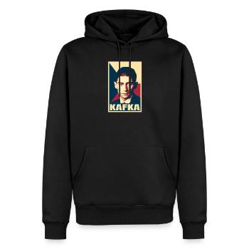 Franz Kafka Schriftsteller Klassische Literaturgeschichte - Männer Premium Bio Hoodie - Schwarz - Vorne - Nico (187cm)