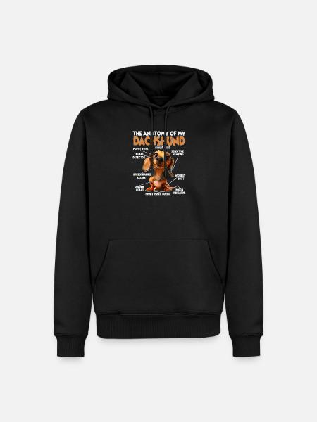 Dackel Hundehalter Geschenk Teckle T - Männer Premium Bio Hoodie - Schwarz