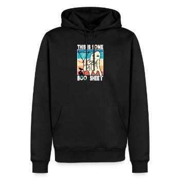 This is Some Boo Sheet Spruch Vintage Fu Halloween - Männer Premium Bio Hoodie - Schwarz - Vorne - Nico (187cm)