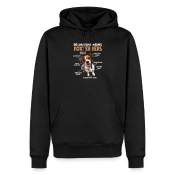 Foxterrier-Hundesport-Hundeliebhaber Foxterrier - Männer Premium Bio Hoodie - Schwarz - Vorne - Nico (187cm)