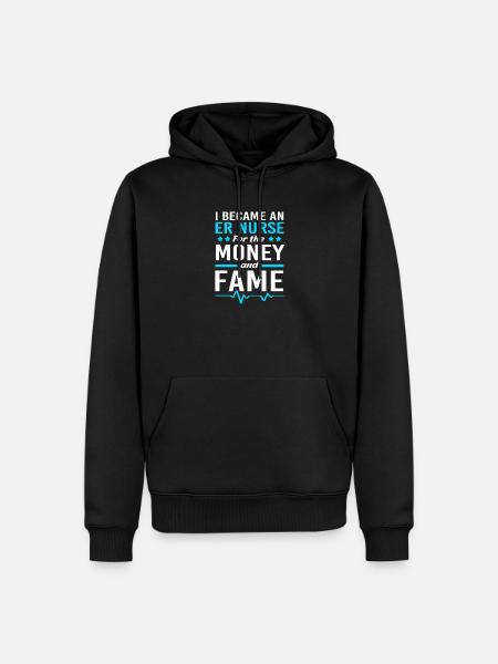 Notfall Krankenschwester - Männer Premium Bio Hoodie - Schwarz