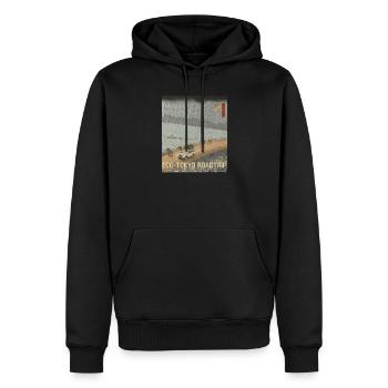 Edo Tokyo Road Trip Neo Ukiyo-e Japanese Art - Männer Premium Bio Hoodie - Schwarz - Vorne - Nico (187cm)