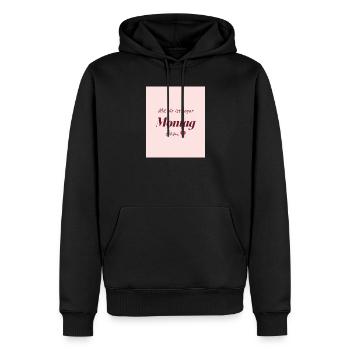 Montag Liebe - Männer Premium Bio Hoodie - Schwarz - Vorne - Nico (187cm)