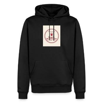 Sangria Liebe - Männer Premium Bio Hoodie - Schwarz - Vorne - Nico (187cm)